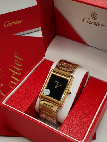 ساعة كارتير تانك رجالية أخضر