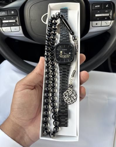 بكچ سبحة نحاسي وساعة شعار المملكة