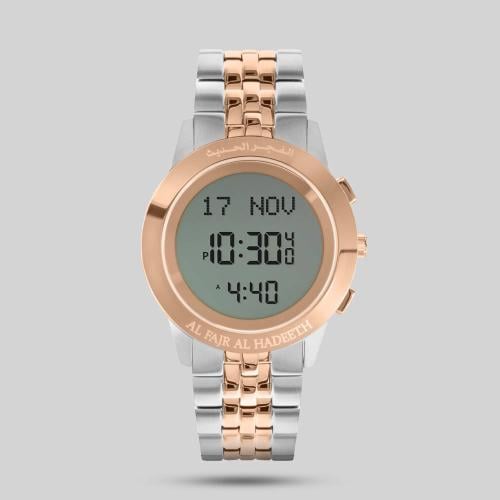 ساعة الفجر الحديث ستانلس ستيل لونين موديل AL274TTR...