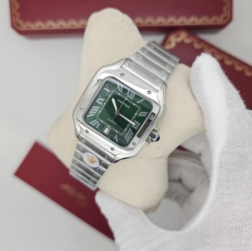 ساعة كارتير سانتوس أخضر