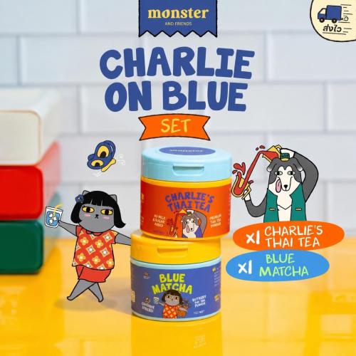 قطعتين Monster and Friends - Charlie on Blue