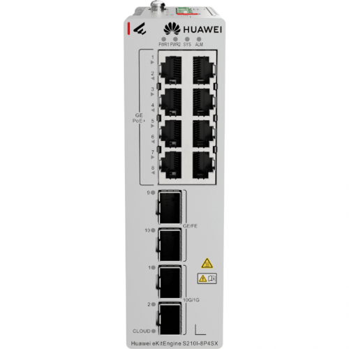 سويتش هواوي صناعي HUAWEI eKitEngine S210I-8P4SX 8-Port PoE+