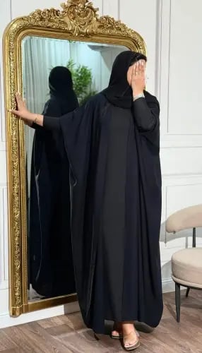 عباية نص بشت انترنت أسود