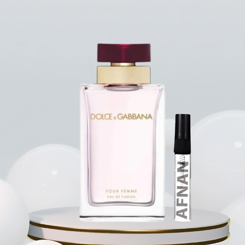 عينة دولتشي غابانا بور فيم العنابي او دو بارفيوم