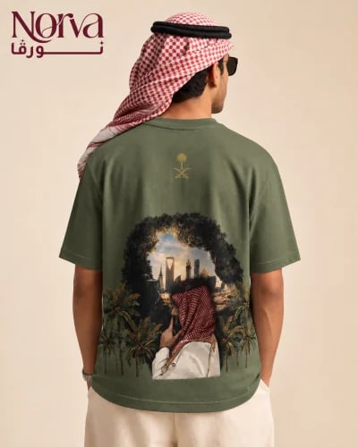 تيشيرت اليوم الوطني السعودي 96 من نورڤا
