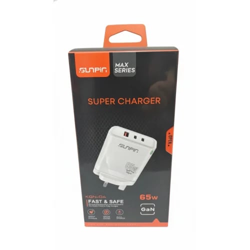 شاحن Sunpin Super Charger بقوة 65 واط (KGN-04)