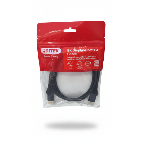 كابل ديسبلاي بورت UNITEK 8K 1.4 Cable