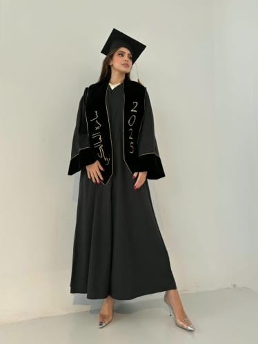 عباية تخرج اسود 2026