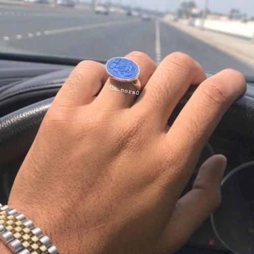 خاتم ملكي فضه ايطالي عيار 925