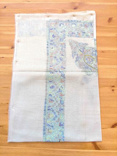 شال سوبر باشمينا مطرز D55 مقاس 55