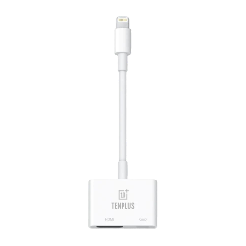 تن بلس وصلة لايتنينق الى لايتنينق+ HDMI - ابيض