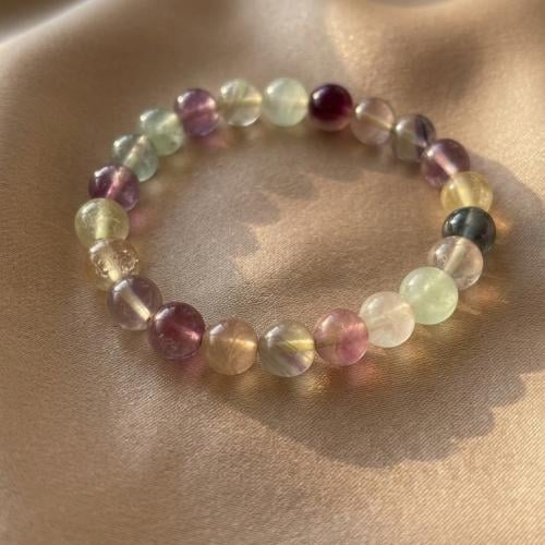 Fluorite stone bracelet