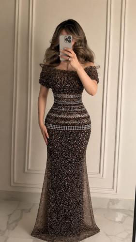 فستان سهره خرز فرزاتشي بطانه باربي