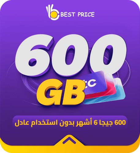 600 جيجا 6شهور بدون استخدام عادل