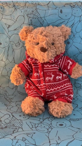JellyCat Bartholomew Bear Winter Pyjamas