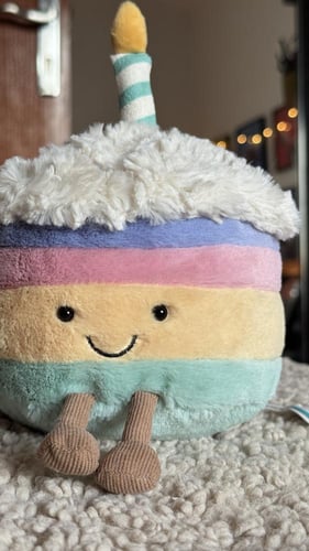 JellyCat Amuseables Rainbow Birthday Cake