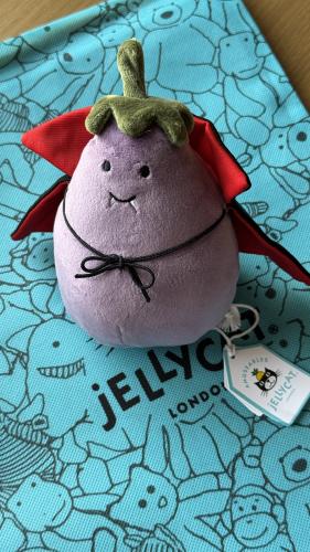 JellyCat Vivacious Aubergine Vampire