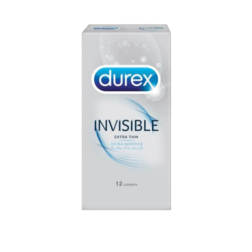 Durex male condom 12 pieces invisible extra double...