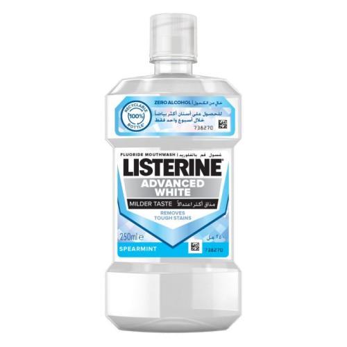 Listerine mouthwash 250 ml Advance White with mint