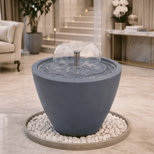 نافورة قطرة – تصميم دائري مودرن بلمسة هدوء فاخرة