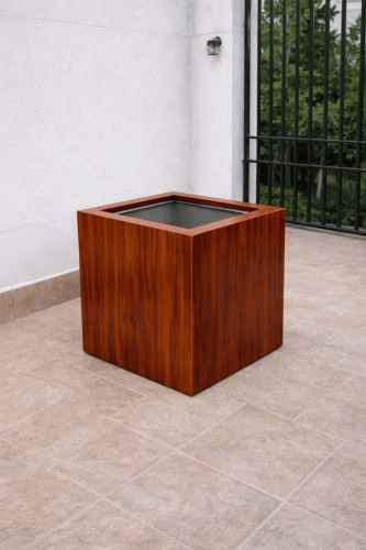 مركن التميّز الخشبي الفاخر – مركن فايبر مربع للمدا...