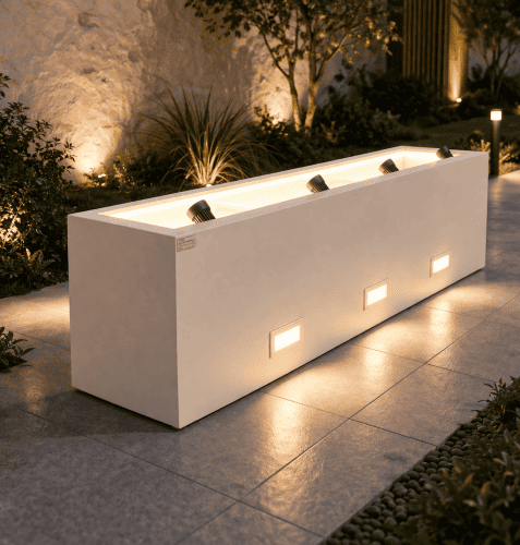 حوض زرع مودرن بإضاءة LED مدمجة – تصميم فاخر بإضاءة...