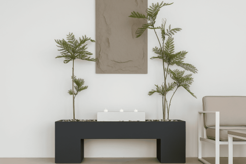 حوض مع نافوره بشكل جذاب