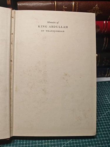 Memoris of King abdullah