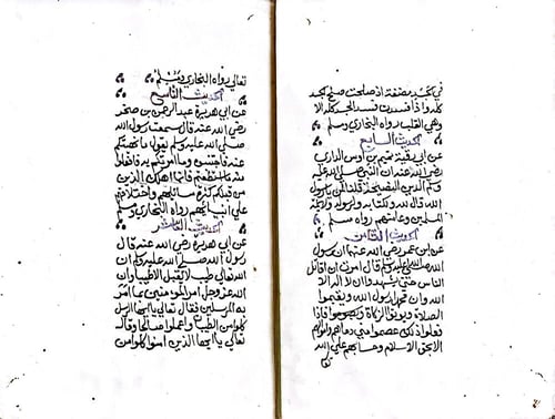 مخطوط متن الأربعين النووية