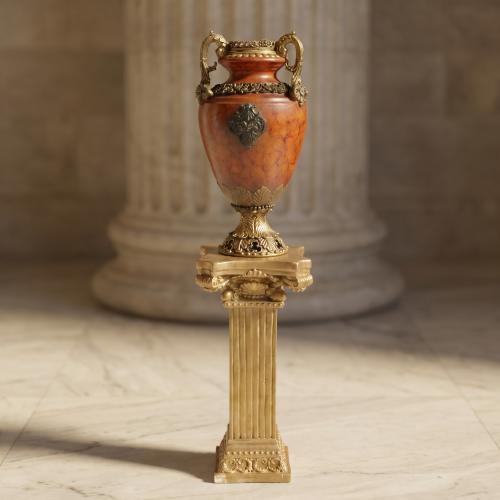 Decorative vase with double handles - Rococo style...