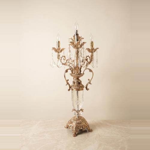Luxury table lamp – classic gold style – decorated...
