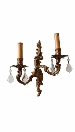 Copper candle holder with two lamps