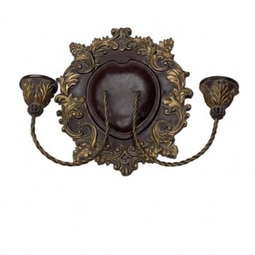 A pair of classic wall candle holders with gold le...