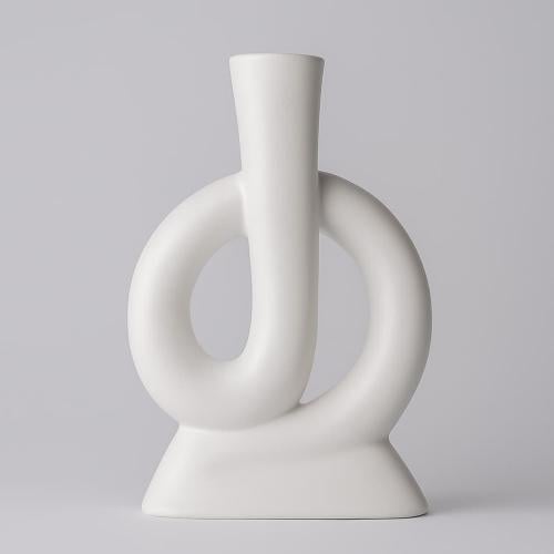 مزهرية خزفية لتنسيق أغصان البامبو