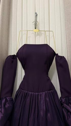 فستان سهرة أرجواني