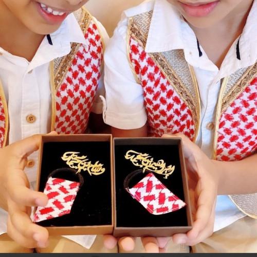 برش اطفال معا الشماغ