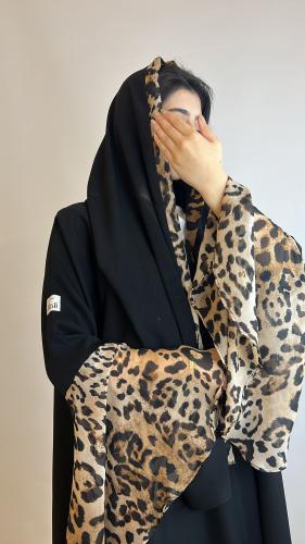 عبايه كلوش كريب أكمامها كلوش تايقر