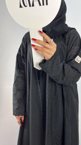 عباية بقماش روكاما نصف كلوش
