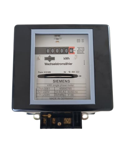 عداد كهرباء ألماني 1 فاز + حاسب الاستهلاك مجانا