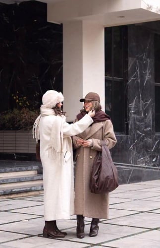 جاكيت شتوي بقماش صوف الخروف