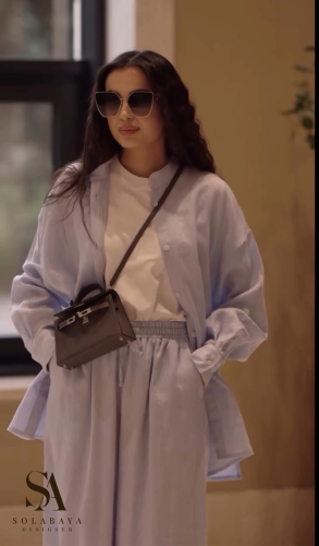 طقم ست لينن لافندر