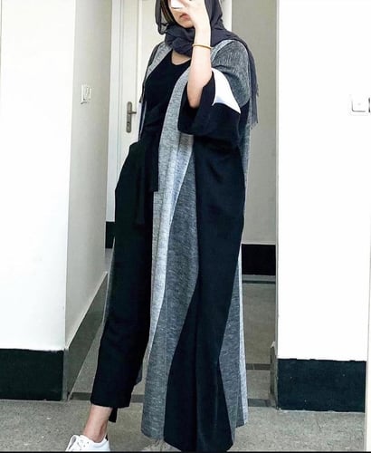 عباية بتصميم كلاسيكي بقماش لينن طبيعي وتناسق عجيب...