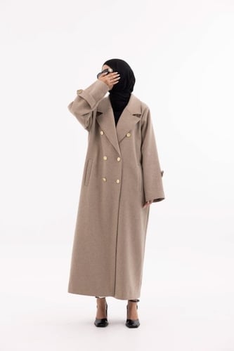 جايكت شتوي طويل بديل العباية بالشتاء