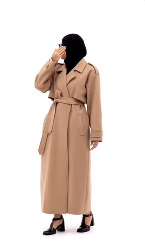 جاكيت شتوي نسائي طويل ( عباية شتوية )