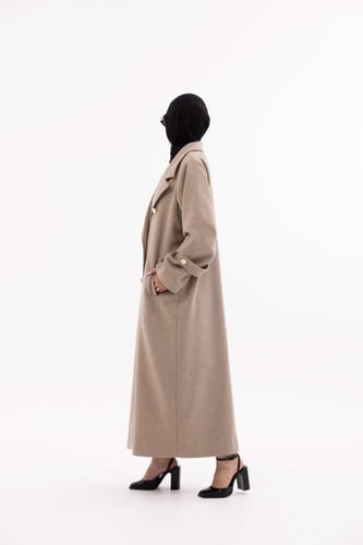 جايكت شتوي طويل بديل العباية بالشتاء