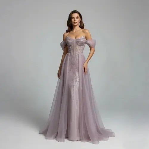 Elegant classic evening dress suitable for occasions | ST5-6443 | Fashion dresses 2026