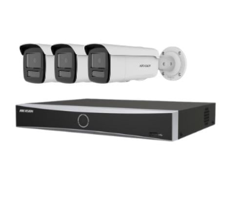 3 network cameras 8 megapixel IP - outdoor 60 mete...
