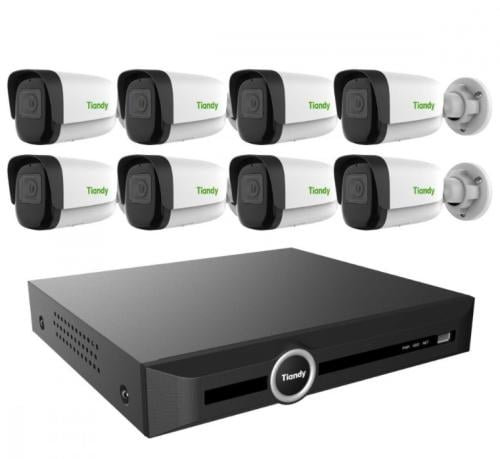 8 internal or very external network cameras 8 Mega...