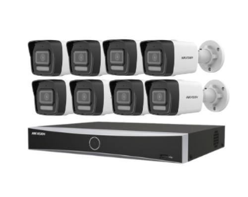 8 network cameras 6 megapixel IP - outdoor 30 mete...