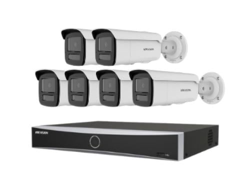 6 network cameras 8 Mega IP - outdoor 60 meters wi...